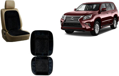 Auto Kite Wooden Bead, Velvet Seating Pad For  Lexus GX(Car, Home and Office Black)
