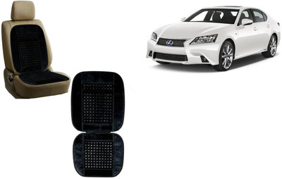 Auto Kite Wooden Bead, Velvet Seating Pad For  Lexus GS(Car, Home and Office Black)