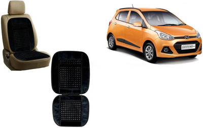 Auto Kite Wooden Bead, Velvet Seating Pad For  Hyundai Grand i10(Car, Home and Office Black)