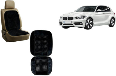Auto Kite Wooden Bead, Velvet Seating Pad For  BMW 1 Series(Car, Home and Office Black)