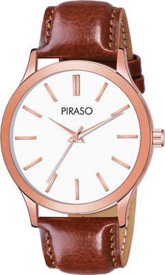 PIRASO GRD-1905 WHITE DIAL WITH SLIM CASE ANALOG WATCH FOR MEN AND BOYS Analog Watch  - For Men