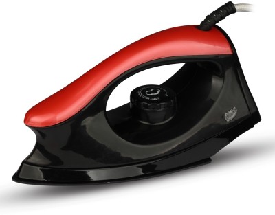 Monex 1000 W Non-stick Extra-power solid American Heritage Non Stick Soleplate Plate Dry Iron 1000 W Dry Iron(Black Red)