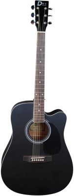 DevMusical DV41C Matte Spruce Wood Acoustic Guitar Acoustic Guitar Spruce Rosewood Right Hand Orientation(Black)