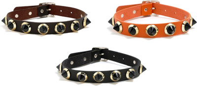 fashion for sure Leather Bracelet Set(Pack of 3)