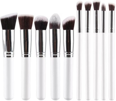 Kylie 10 Pcs Make Up Refresh Of Brush Set WHITE(Pack of 10)