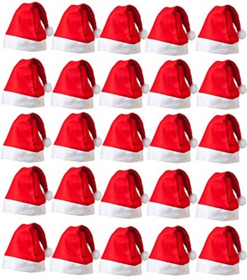 Kashish Trends Solid Santa Cap Cap