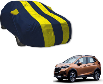 MOCKHE Car Cover For Honda WRV (With Mirror Pockets)(Blue, Yellow)