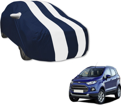 MOCKHE Car Cover For Ford Ecosport (With Mirror Pockets)(Blue, White)
