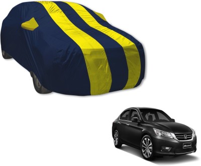 Auto Hub Car Cover For Honda Accord (With Mirror Pockets)(Blue, Yellow)