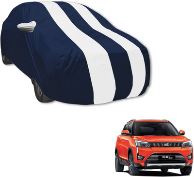 MOCKHE Car Cover For Mahindra XUV 300 (With Mirror Pockets)(Blue, White)