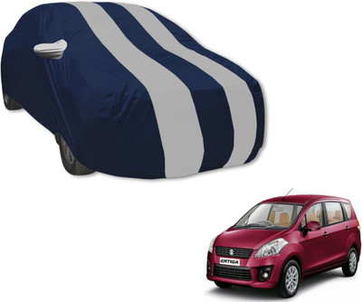 MOCKHE Car Cover For Maruti Suzuki Ertiga (With Mirror Pockets)(Blue, Silver)