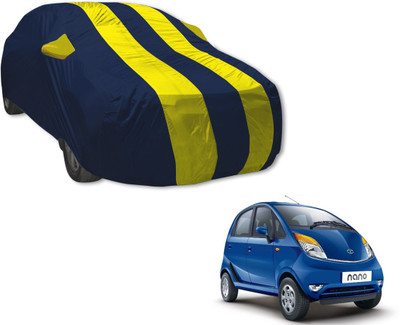 MOCKHE Car Cover For Tata Nano (With Mirror Pockets)(Blue, Yellow)