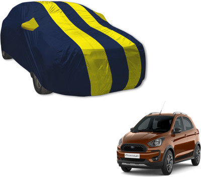 MOCKHE Car Cover For Ford Universal For Car (With Mirror Pockets)(Blue, Yellow)