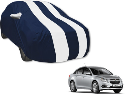 MOCKHE Car Cover For Chevrolet Cruze (With Mirror Pockets)(Blue, White)