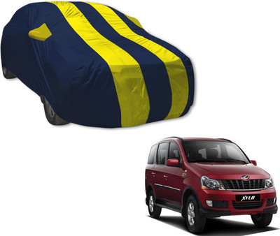MOCKHE Car Cover For Mahindra Xylo (With Mirror Pockets)(Blue, Yellow)