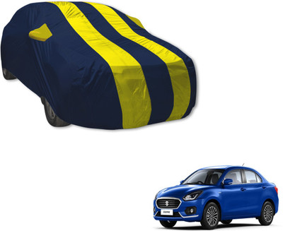 Auto Hub Car Cover For Maruti Suzuki Swift Dzire (With Mirror Pockets)(Blue, Yellow)