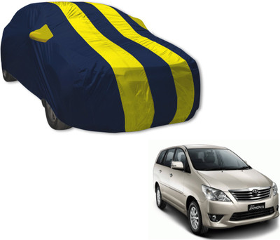 Auto Hub Car Cover For Toyota Innova (With Mirror Pockets)(Blue, Yellow)