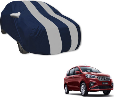 Auto Hub Car Cover For Maruti Suzuki Ertiga (With Mirror Pockets)(Blue, Silver)