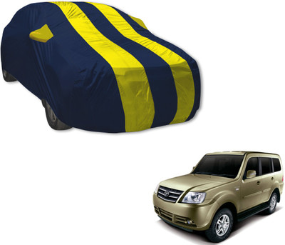 MOCKHE Car Cover For Tata Sumo Grande (With Mirror Pockets)(Blue, Yellow)