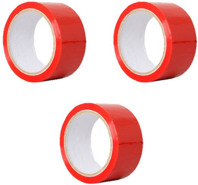 BlackDreams BOPP/Packing/Marking/Decorative/poject use manual High Strength Adhesive and Accurate Length quality tape (Manual)(Red)