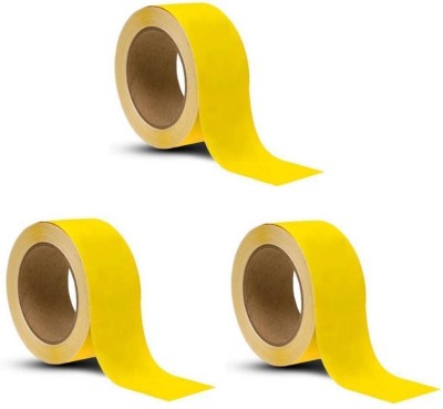 BlackDreams PVC Vinyl Material Water Proof manual 48mm (2 Inch) X 30 Meter Floor Marking Tape (Manual)(Yellow)