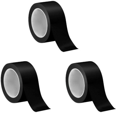 BlackDreams PVC Vinyl Material Water Proof manual 48mm (2 Inch) X 30 Meter Floor Marking Tape (Manual)(Black)