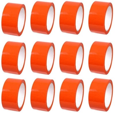 BlackDreams BOPP/Packing/Marking/Decorative/poject use manual High Strength Adhesive and Accurate Length quality tape (Manual)(Orange)