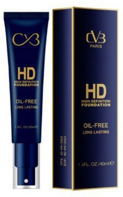 cvb paris High Definition Foundation Oil Free 40ml Foundation(Soft Ivory, 40 ml)