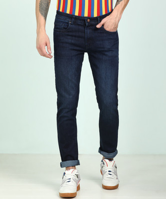 Peter England University Slim Men Dark Blue Jeans