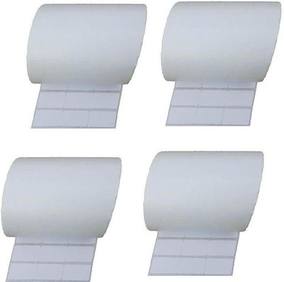 youtech 34MMX22MM (1.34inchX0.87inch) Barcode Label 3''up Self-adhesive Paper Label (White) 1ROLL 5000 LABELS set of 4 Roll Self Adhesive Paper Label(White)
