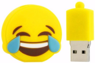 Tobo Funny Emoji Expression USB Stick External Memory Stick USB 2.0 Flash Drive Pen Drive. 64 GB Pen Drive(Yellow)