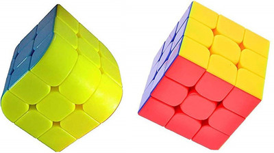 Spgift Magic Cube High Stability Stickerless - 3x3x3 Magic and Speed Cube (2 Pieces)(1 Pieces)
