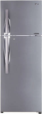 LG Frost Free 335 L Double Door Refrigerator (GL-I372RPZY, Shiny Steel)