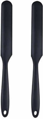 P-PLUS INTERNATIONAL Spatula Spreader/Butter knife 24cm |Pack of 2 BLACK Non-Stick Spatula(Pack of 2)
