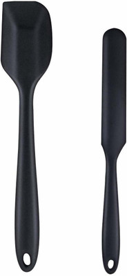 P-PLUS INTERNATIONAL Spatula Big 27cm+Spatula Spreader/Butter knife 24cm|Pack of 2 BLACK Non-Stick Spatula(Pack of 2)