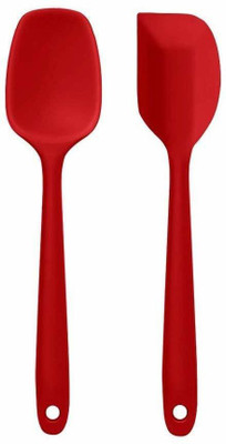 P-PLUS INTERNATIONAL Spatula Spoon Big 27cm+Spatula Big 27cm|Pack of 2 RED Non-Stick Spatula(Pack of 2)