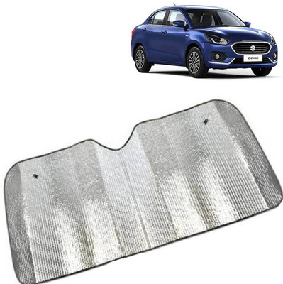 aksmit Dashboard, Rear Window Sun Shade For Maruti Suzuki Swift Dzire(Silver)