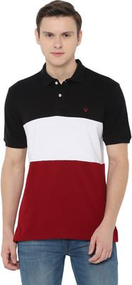 allen-solly-color-block-men-polo-neck-multicolor-t-shirt