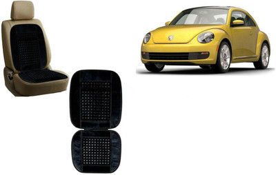 Auto Kite Wooden Bead, Velvet Seating Pad For  Volkswagen Beetle(Front Seats, Back Seats Black)