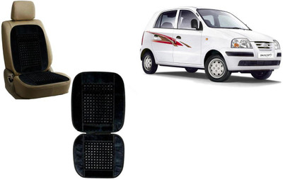 Auto Kite Wooden Bead, Velvet Seating Pad For  Hyundai Santro Xing(Front Seats, Back Seats Black)