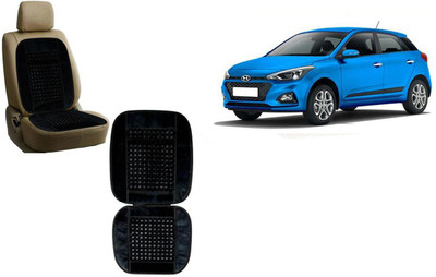 Auto Kite Wooden Bead, Velvet Seating Pad For  Hyundai Elite i20(Front Seats, Back Seats Black)