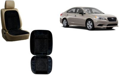 Auto Kite Wooden Bead, Velvet Seating Pad For  Subaru Legacy(Front Seats, Back Seats Black)