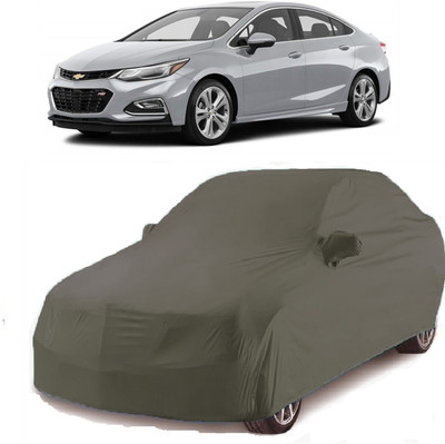 Gargi Traders Car Cover For Chevrolet Cruze (With Mirror Pockets)(Grey)