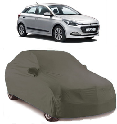 KELIA Retails Car Cover For Hyundai Elite i20 (With Mirror Pockets)(Grey)