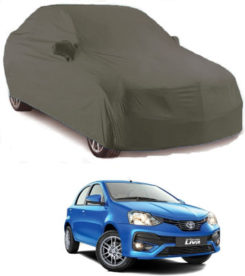 CORASS Car Cover For Toyota Etios Liva (With Mirror Pockets)(Grey)