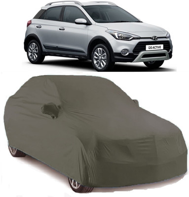 CORASS Car Cover For Hyundai i20 Active (With Mirror Pockets)(Grey)