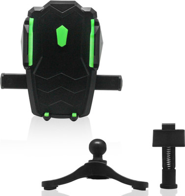 FABTEC Car Mobile Holder for Dashboard, Windshield(Green & Black)