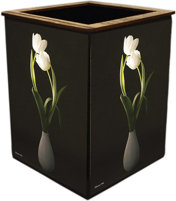 Poster N Frames 1 Compartments wooden Pen Stand(Brown)