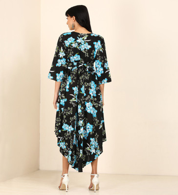 mudrika women's maxi multicolor dress