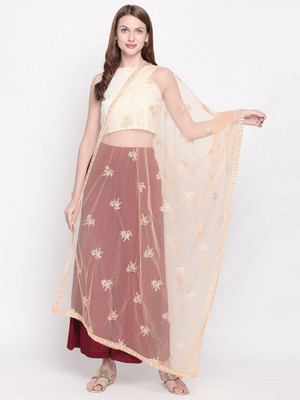 DUPATTA BAZAAR Net Embroidered Women Dupatta